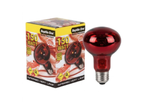 Reptile One Heat Lamp Infrared Medi Lamp 150W E27 Screw Fitting
