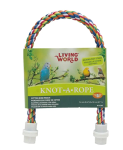 Living World Knot A Rope Perch 51cm x 16mm Banana Scented