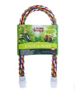 Living World Knot A Rope Perch 53cm x 20mm Banana Scented