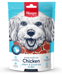 Wanpy Dog Chicken and Codfish Sushi 100g