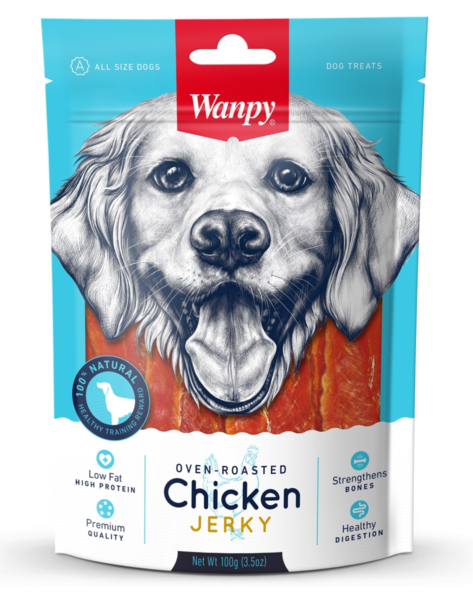 Wanpy Dog Dry Chicken Jerky 100g