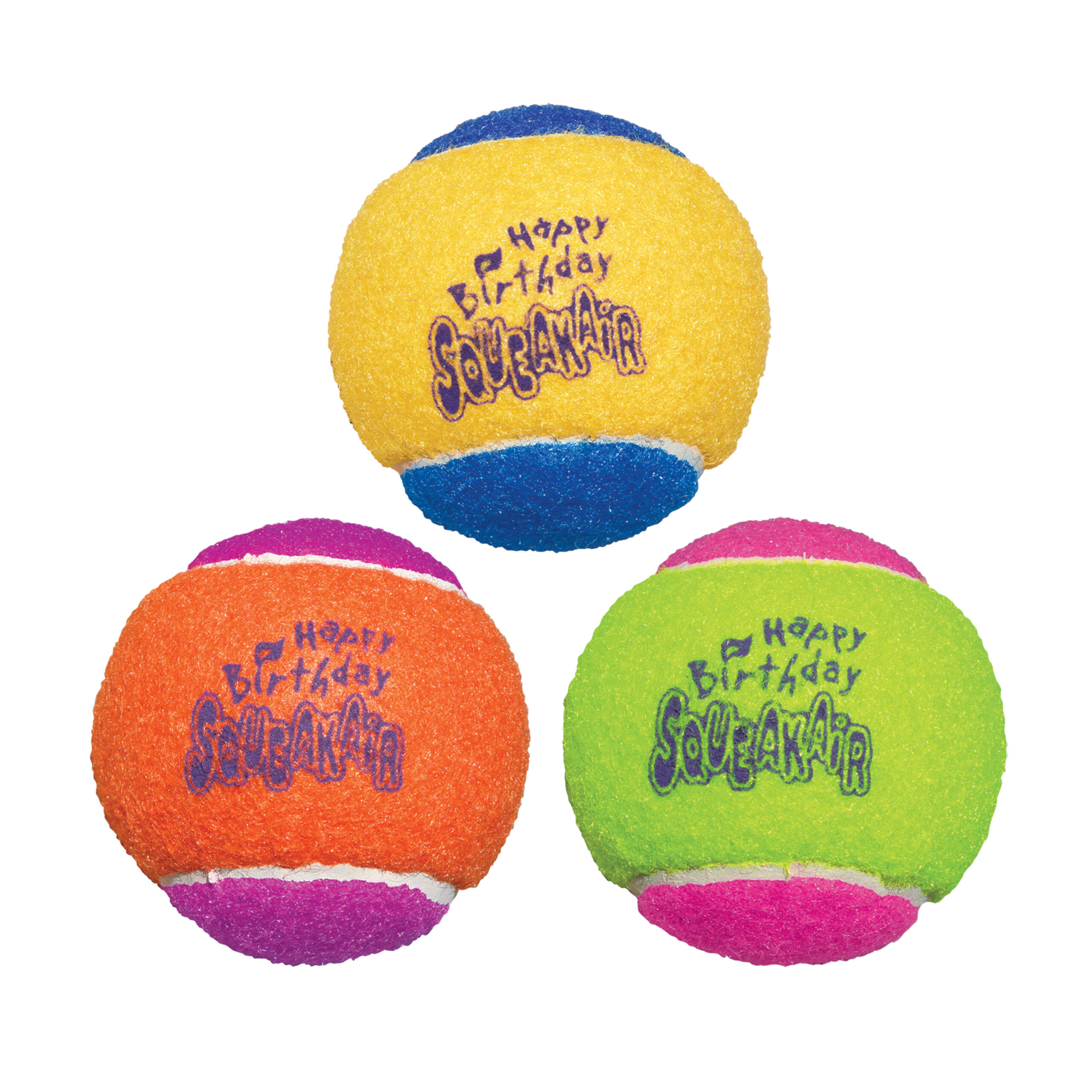 KONG AirDog Squeaker Birthday Balls 3pk