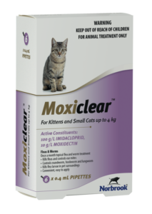 Moxiclear Purple for Kittens and Small Cats up to 4kg – 6 Pack