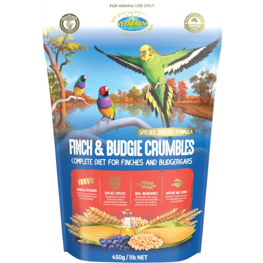 Vetafarm Finch & Budgie Crumbles 2kg