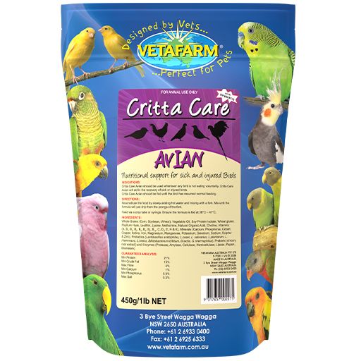 VetafarmCrittacare Avian 450gm