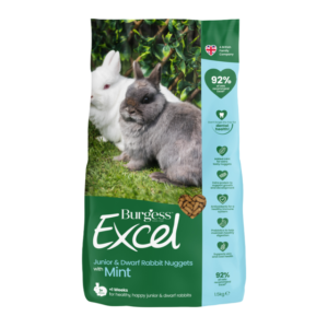 Burgess Excel Junior & Dwarf Rabbit Nuggets with Mint 3kg