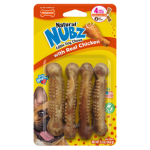 Nylabone Natural Nubz Chicken Small 4 pack