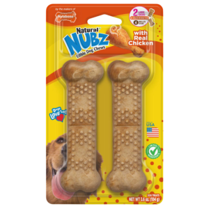 Nylabone Natural Nubz Chicken Large 2 pack