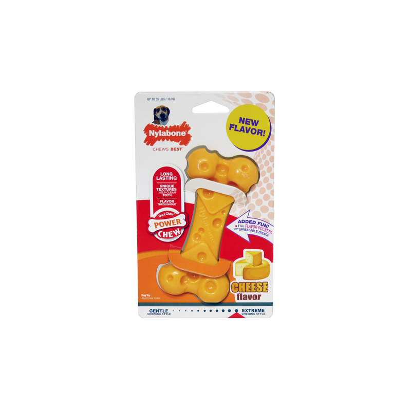 Nylabone Dura Chew Cheese Bone - Wolf