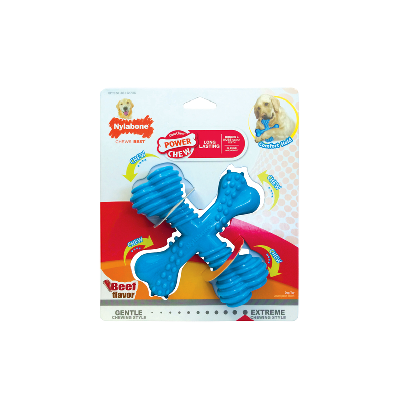 Nylabone Dura Chew "X" Bone Beef - Giant