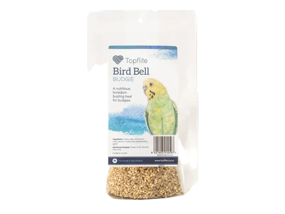 Topflite Budgie Bird Bells single