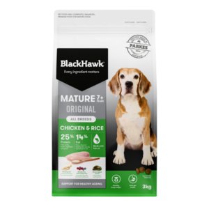Black Hawk Mature Chicken & Rice Dry Dog Food 20kg