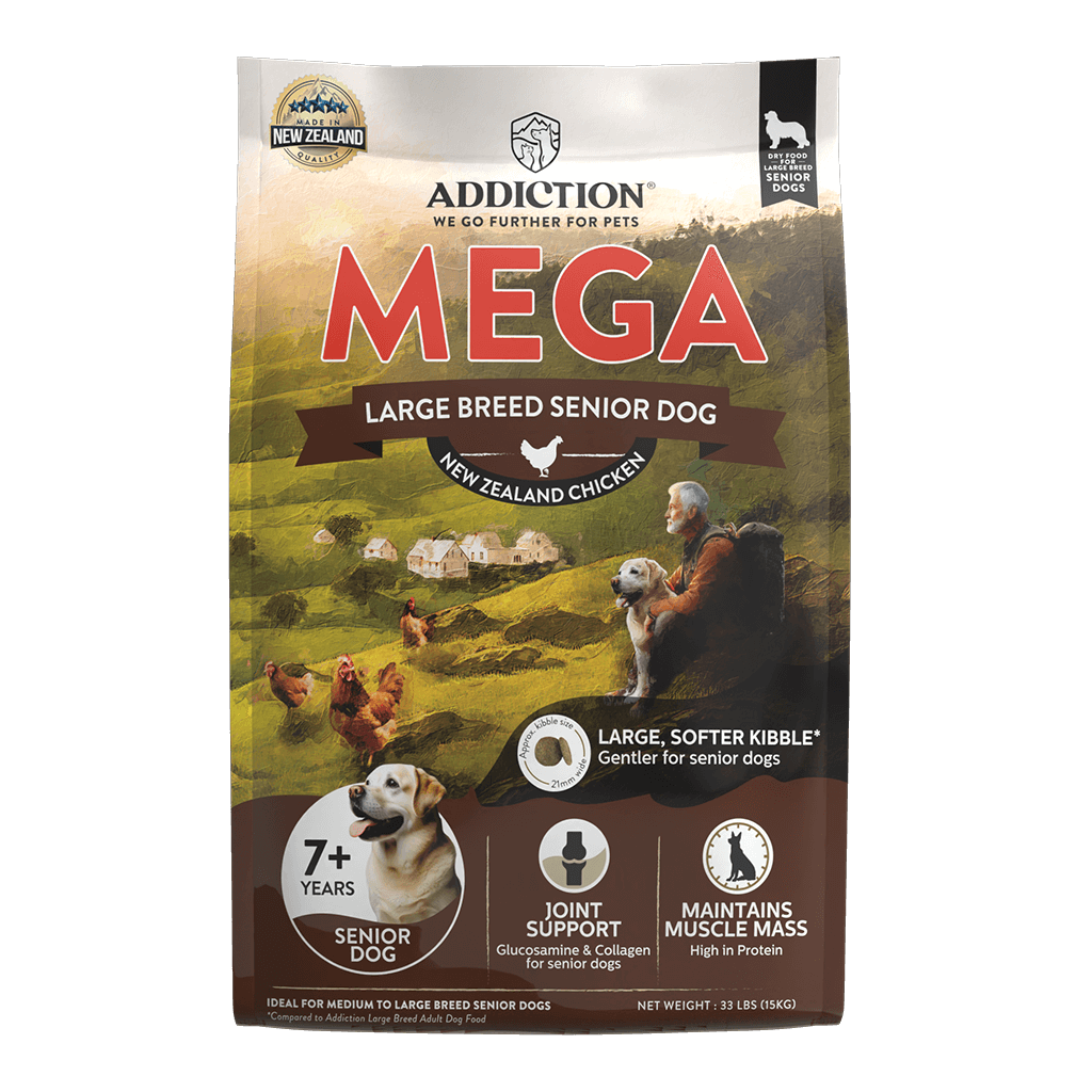 Addiction MEGA Senior Large Breed Chicken Dry Dog Food 15kg