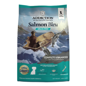 Addiction Salmon Bleu Skin & Coat Puppy Dry Dog Food 9KG