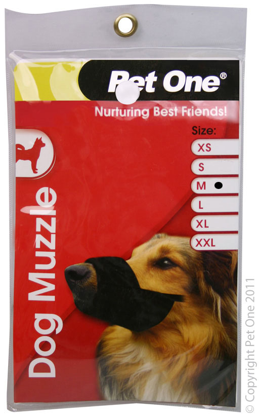 Pet One Muzzle - Nylon (M) Black