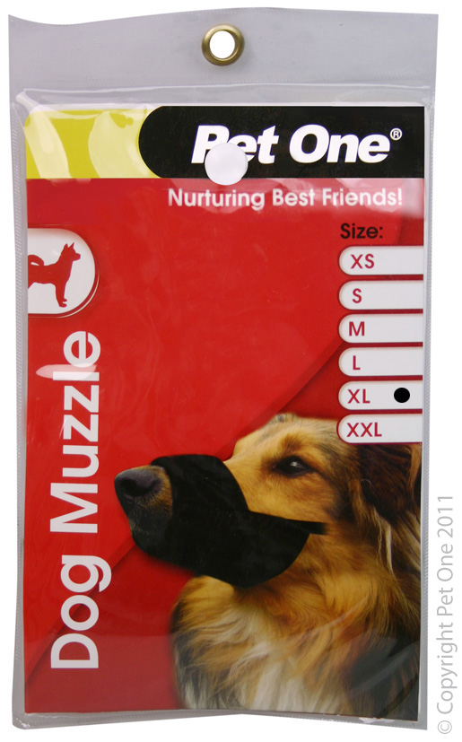 Pet One Muzzle - Nylon (XL) Black