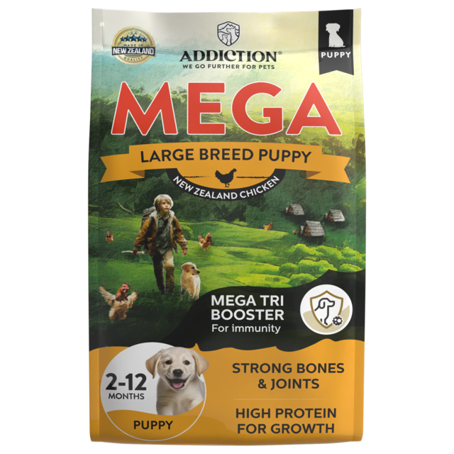 Addiction MEGA Puppy Large Breed Chicken Dry Dog Food 9kg