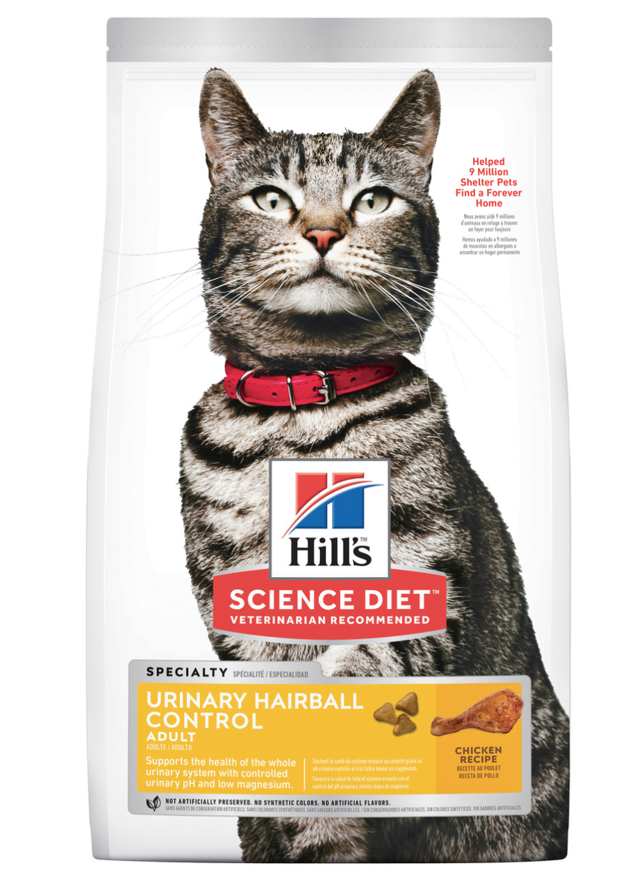 Hill’s Science Diet Adult Urinary Hairball Control Cat Food Chicken 3.17kg
