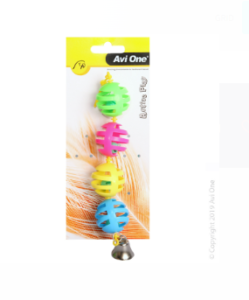 Avi One Bird Toy - Geo Balls With Bell
