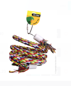 Avi One Parrot Toy - Rope Twister With Bell 40cm