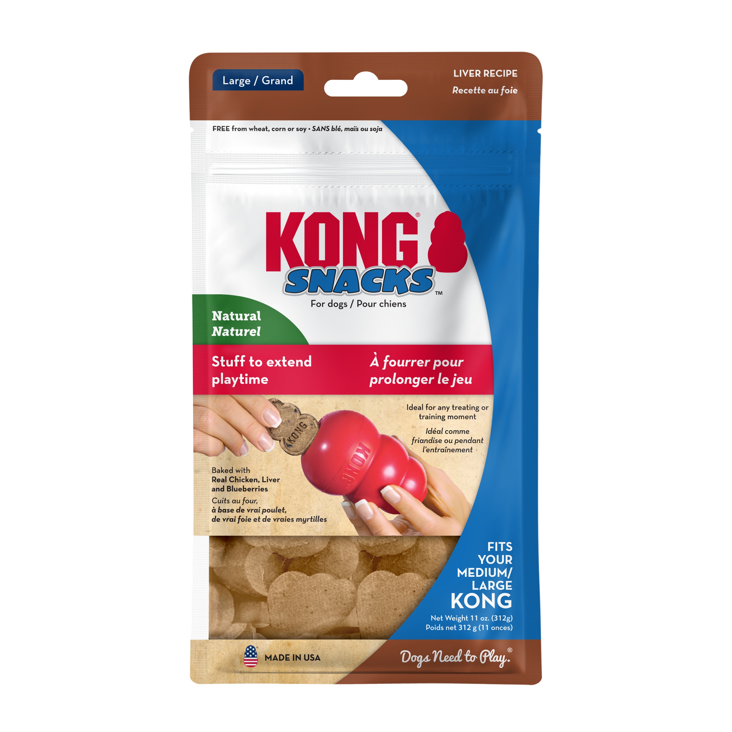 KONG Snacks Liver Lge - 300g