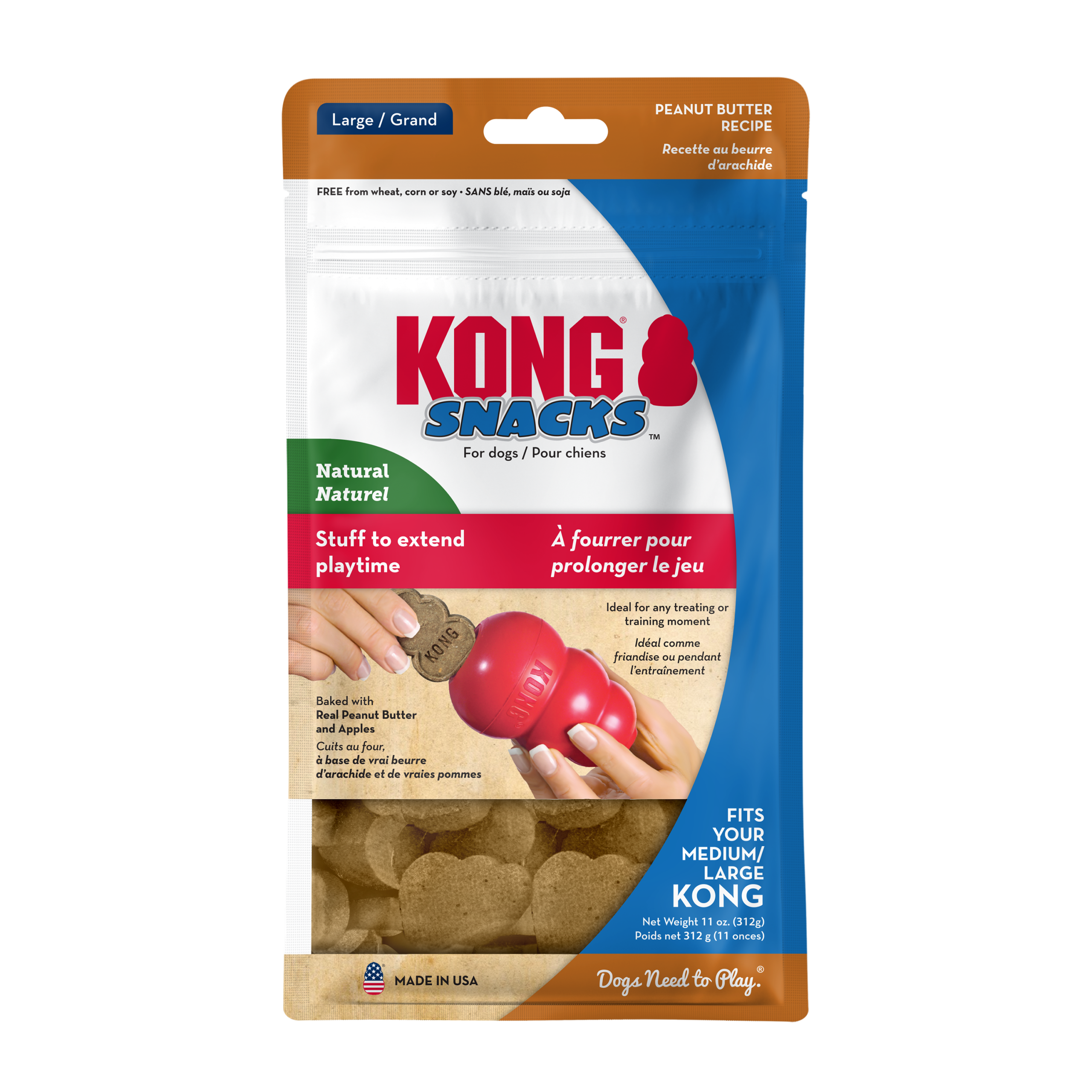 KONG Snacks Peanut Butter Lge - 300g