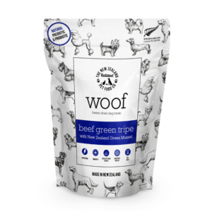Woof Beef Green Tripe & Mussel Treats 40g