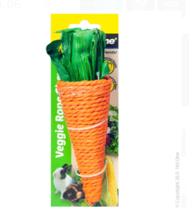 Pet One Veggie Rope Chew Carrot Large 17cm