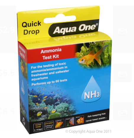 Aqua One QuickDrop Test Kit - Ammonia NH3