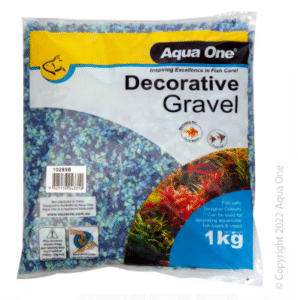 Aqua One Gravel - Mixed Aqua & Blue 1kg (2mm)