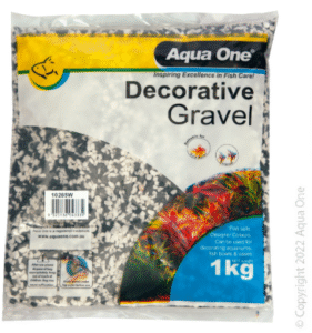 Aqua One Gravel - Mixed White & Black 1kg (2mm)