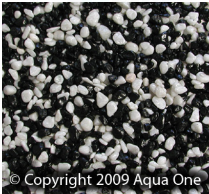 Aqua One Gravel - Mixed White & Black 2kg (2mm)