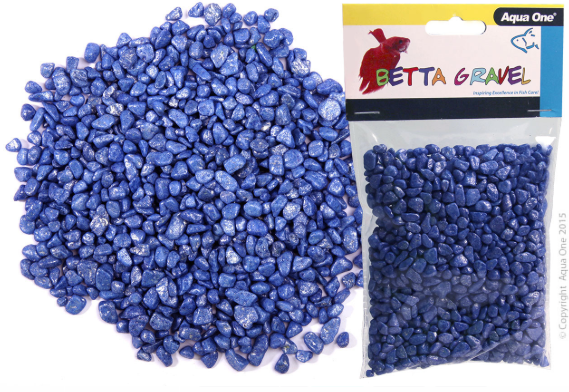 Aqua One Gravel - Betta Metallic Blue 350g