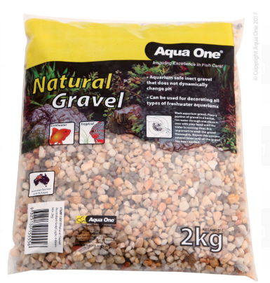 Aqua One Natural Gravel Australian Gold Light 4-6mm Mix 2kg