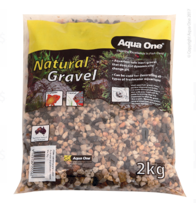 Aqua One Natural Gravel Australian Multi Brown 4-6mm Mix 2kg