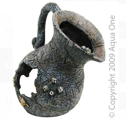 Aqua One Ornament - U231 Ruined Vase 14x17.5cm
