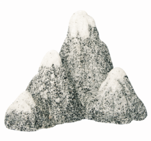 Aqua One Ornament Snow Topped Mountains L 22x10x16.5cmh