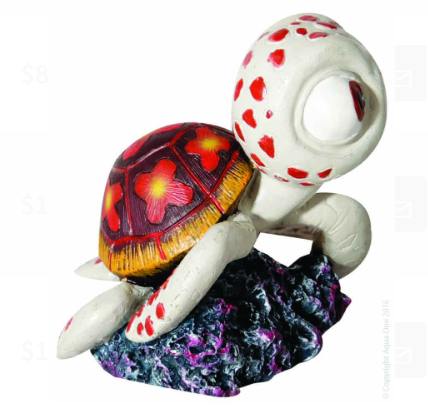 Aqua One Ornament - Baby Sea Turtle 8x6.3x7cm