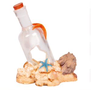Aqua One Ornament Message In A Bottle 11.5x10x14cmh