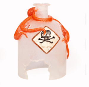 Aqua One Ornament Broken Poison Bottle 9.5x9x14.5cmh