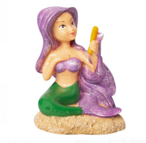 Aqua One Ornament Mermaid With Mirror 6.5wx5.5dx8cmh
