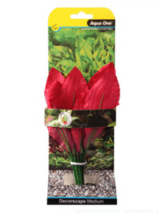 Aqua One Silk Plant - Amazon Red 20cm (SP2001)