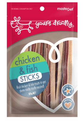 Yours Droolly Chicken & Fish Sticks Dog Treats
