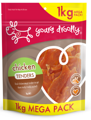 Yours Droolly Chicken Tenders Dog Treats 1kg