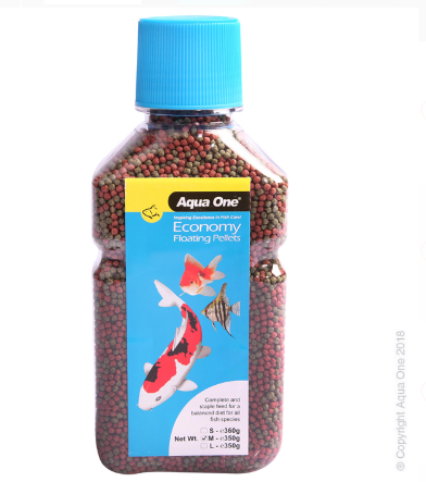 Aqua One Economy Pellet 3mm 580g Bottle