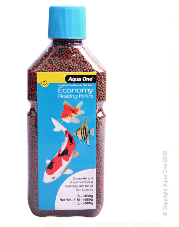 Aqua One Economy Pellet 2mm 580g Bottle