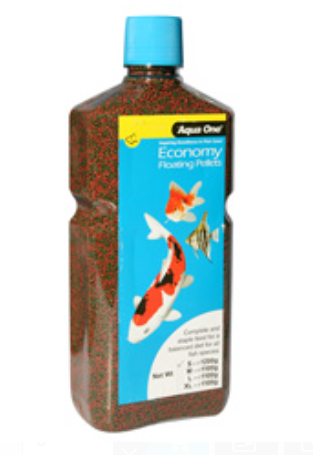 Aqua One Economy Pellet 1mm 1200g Bottle