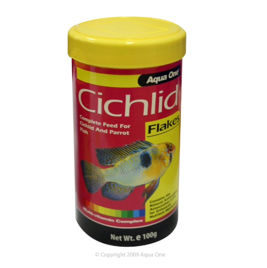 Aqua One Cichlid Flake 100g