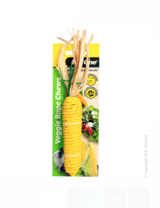 Pet One Veggie Rope Chews For Small Animals - Corn (M)
