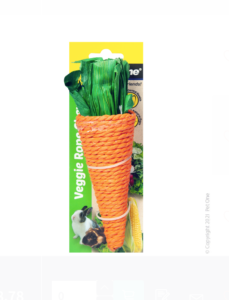 Pet One Veggie Rope Chew Carrot Large 17cm